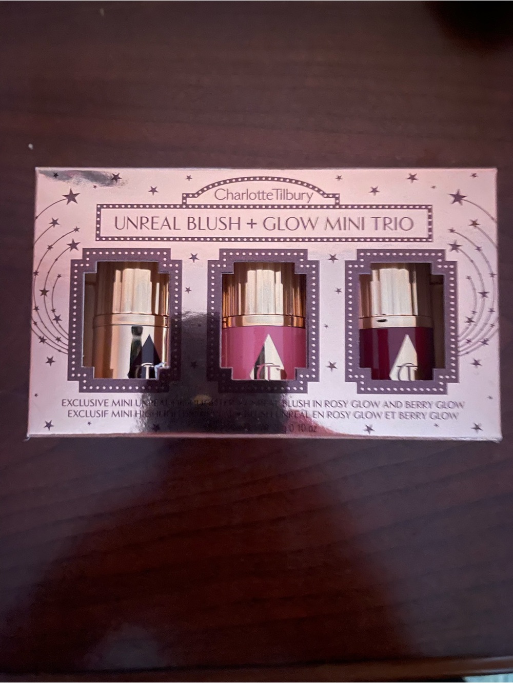 Charlotte Tilbury Unreal Blush + Glow Mini Trio — Pink, Rosy, Berry
